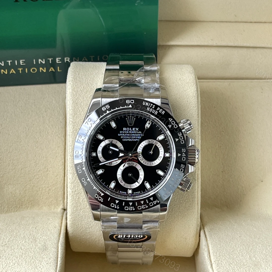 Rolex A貨 男款 Daytona 藍面鋼帶計時腕錶 潮流運動款 — view 1