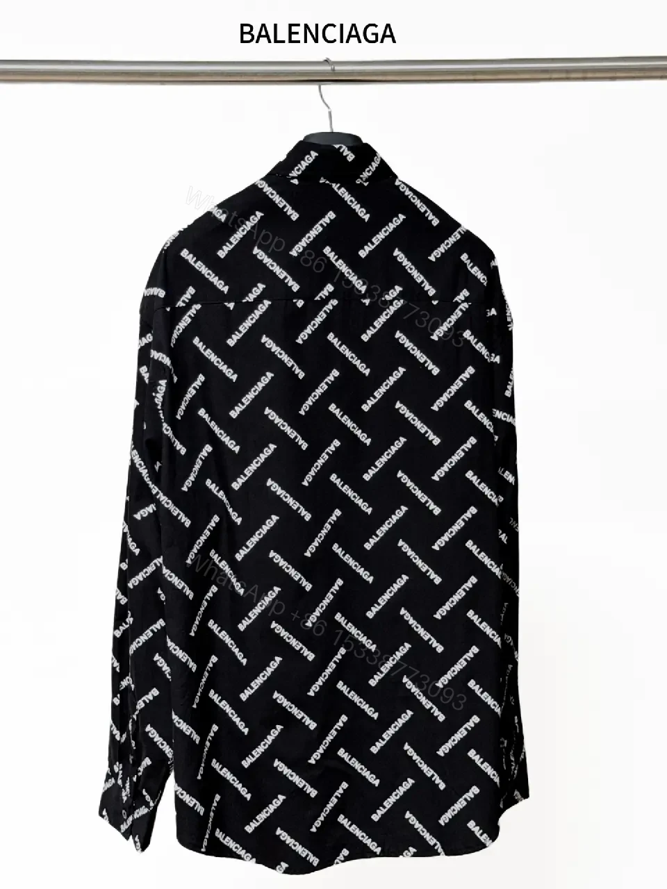 View 5 of All-Over Logo Shirt, Bold Street-Luxe, Oversized Fit