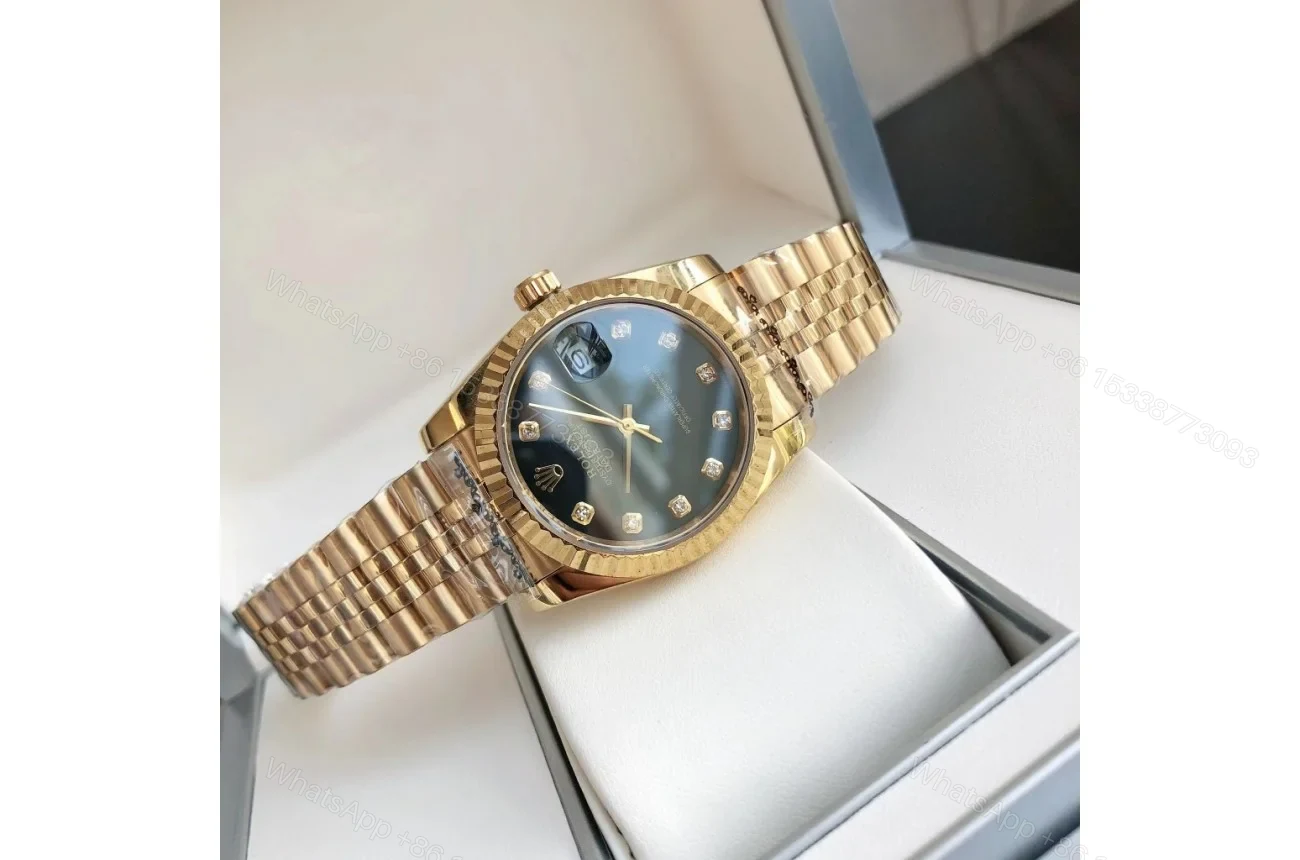 View 5 of Replica Rolex Datejust RG/RG Jub Black/Dial 36/28 mm