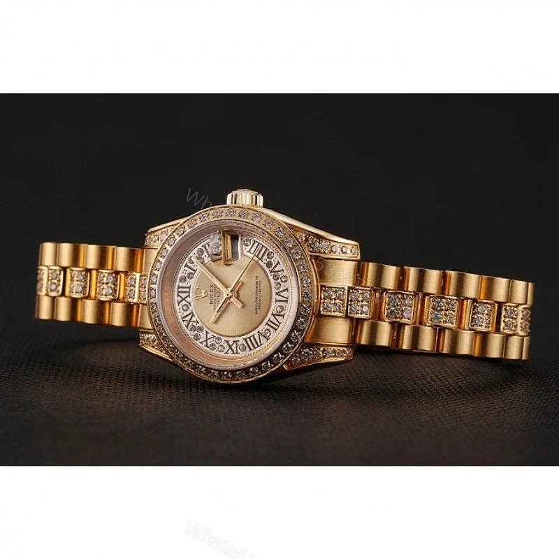 View 4 of Superclone Rolex Datejust Gold Dial 1453953 21 mm
