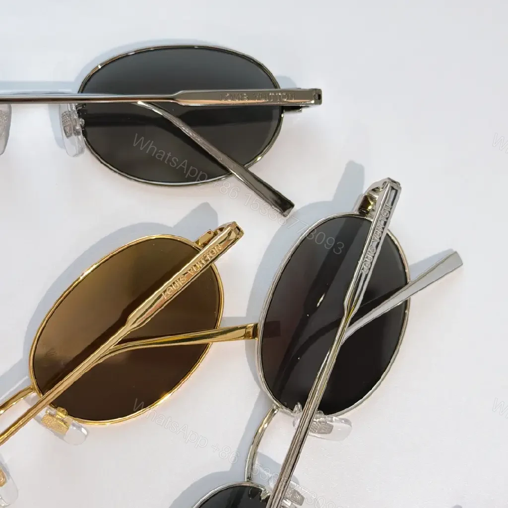 View 2 of Elegant Oval Sunglasses – Silver Metal, Polarized, Luxury Style