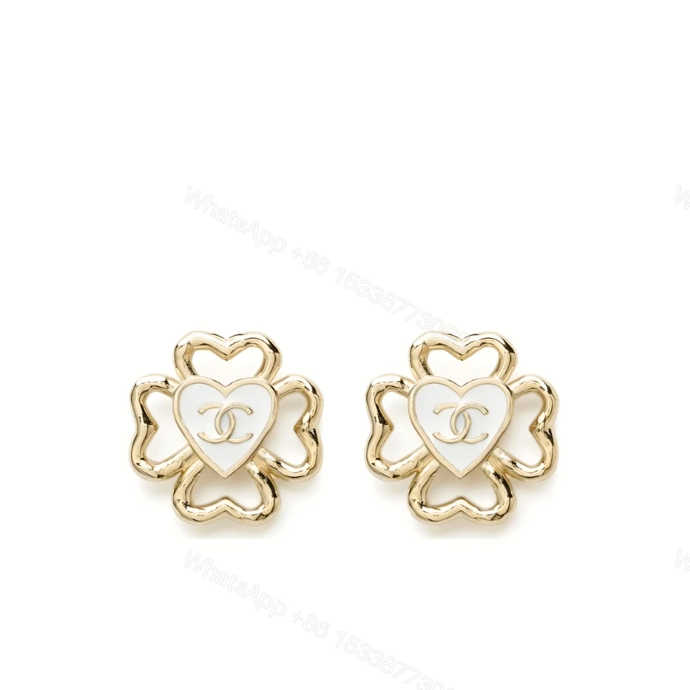 Chanel Stud Earrings In Gold Metal — view 1