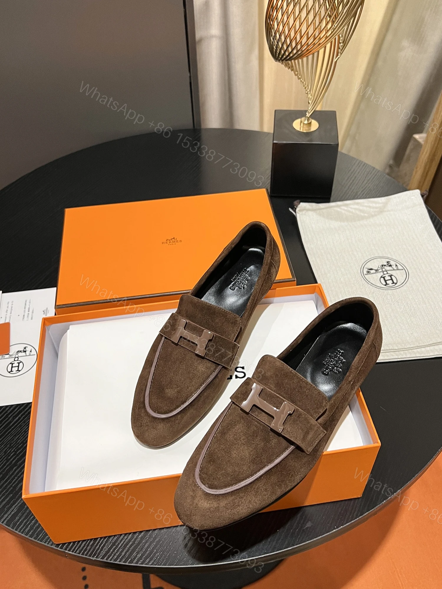 View 7 of HERMES PARIS LOAFER BROWN