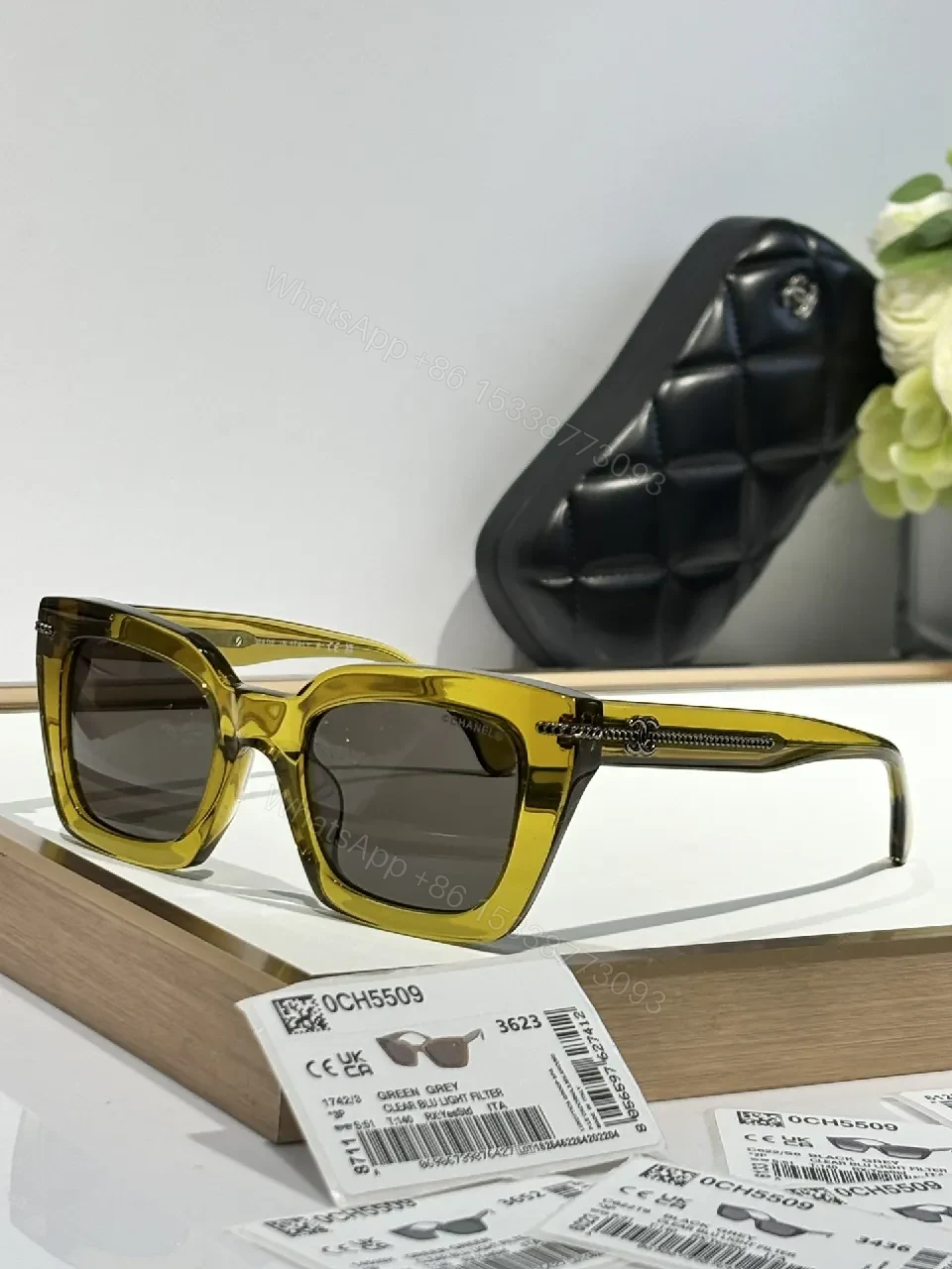 View 5 of Bold Blocky Sunglasses: Modern Chic with Signature Detailing