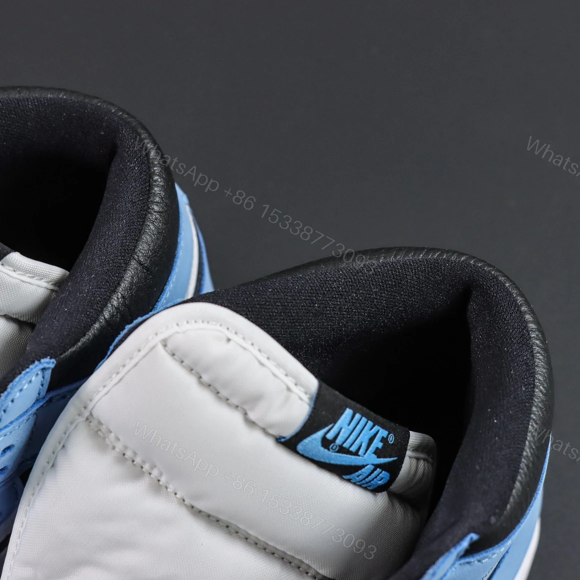 View 4 of Air Jordan 1 Retro High White University Blue Black Reps