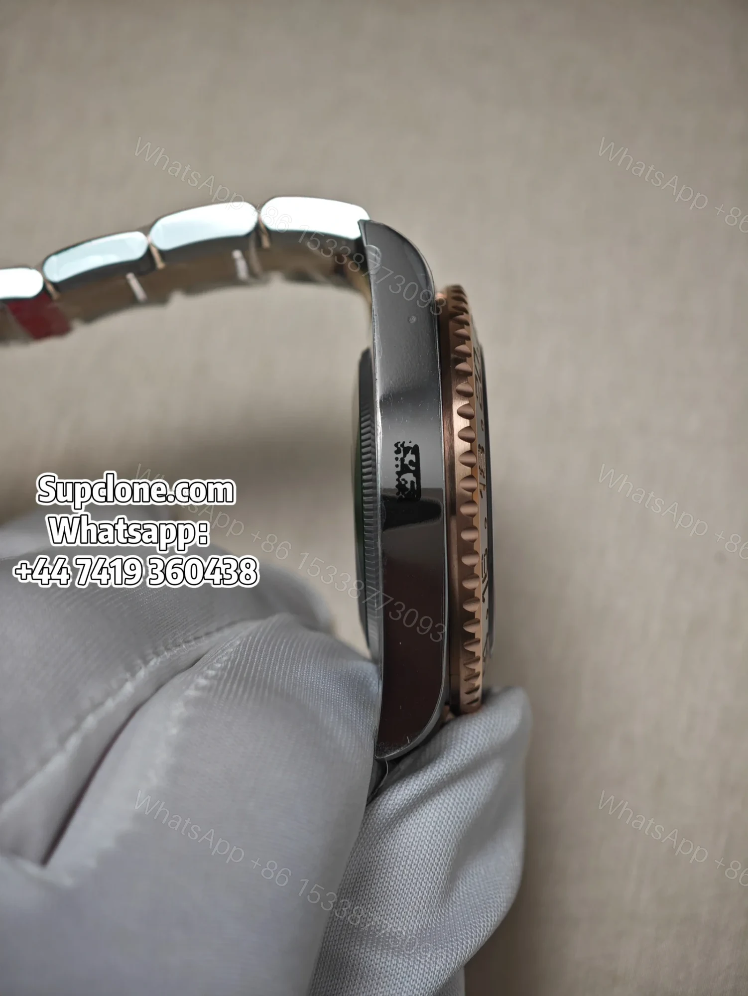 View 7 of Rolex Super Clone Watches 1:1 Root Beer GMT-Master II 126711CHNR 3285 Movement Weighted