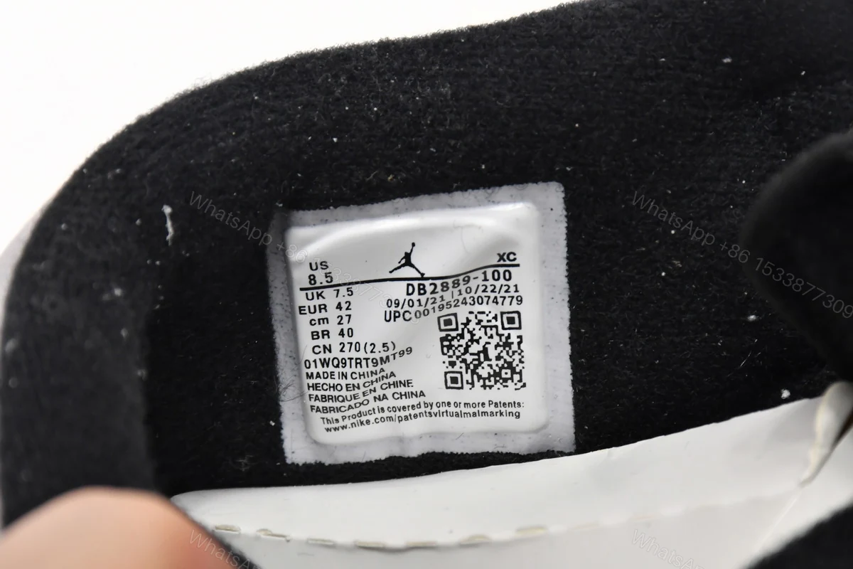 View 8 of Air Jordan 1 White Lime DB2889-100