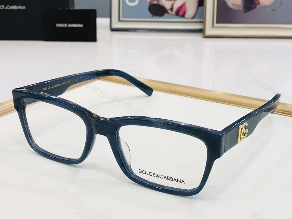 View 6 of White Gloss Rectangular Frames â€” Designer Dolce & Gabbana Luxury Eyewear