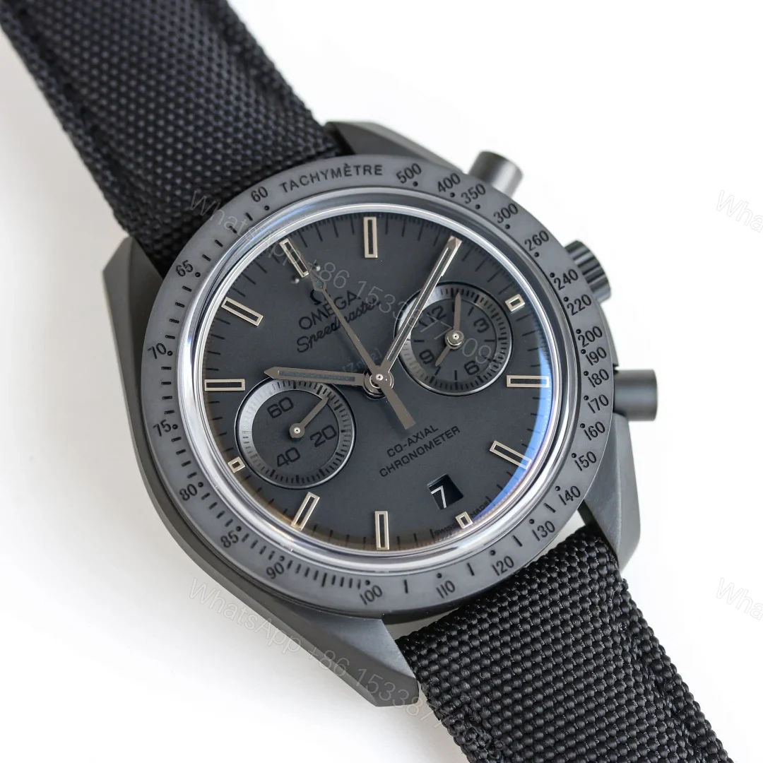 View 2 of Omega Speedmaster Moonwatch Co-Axial Master Chronometer Dark Side of the Moon Black Black Fabric 310.92.44.51.01.003