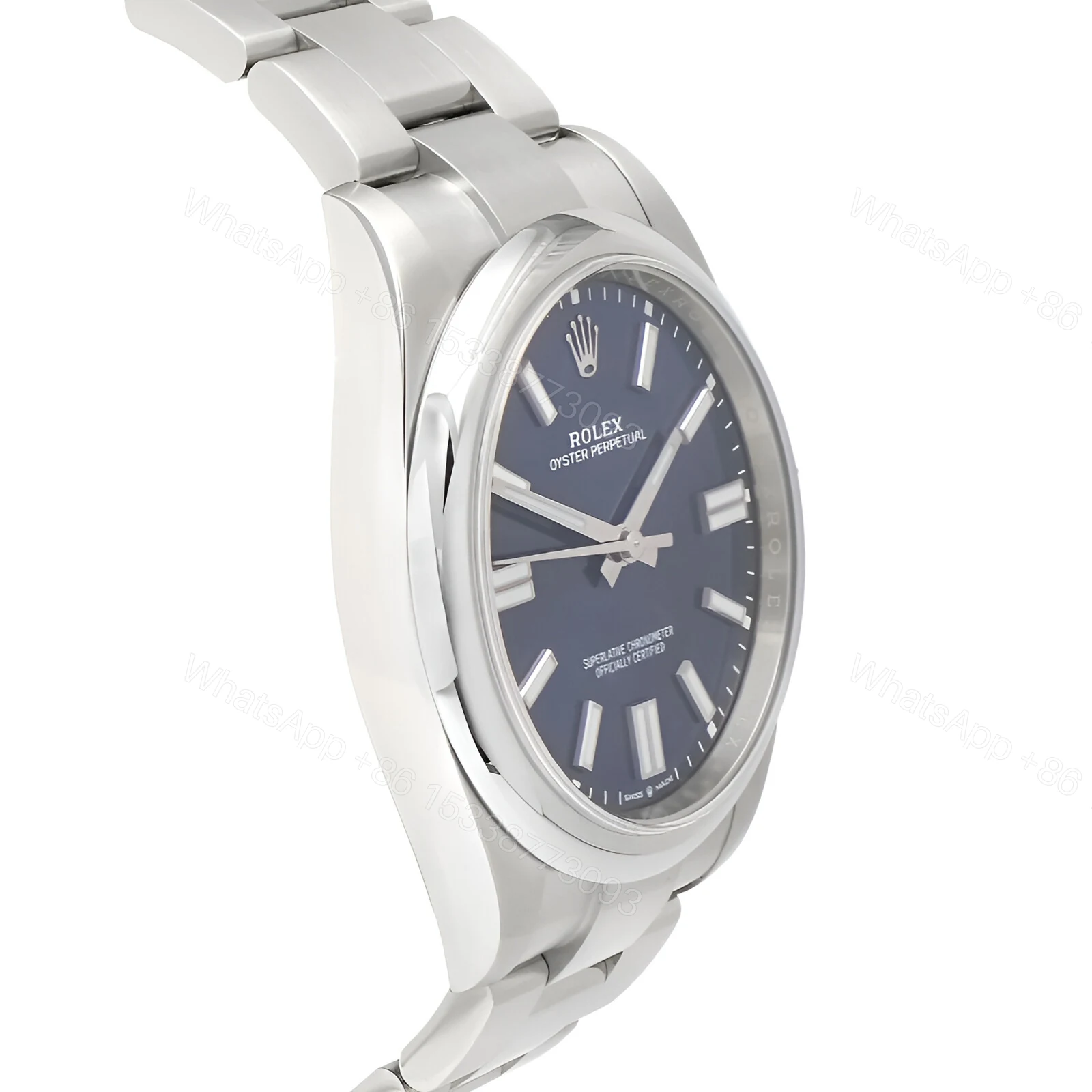 View 2 of Rolex Oyster Perpetual 124300 Blue Dial Replica