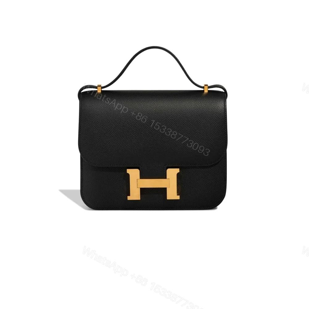 Hermes Mini Constance 18 Black Gold Hardware 18Cm — view 1