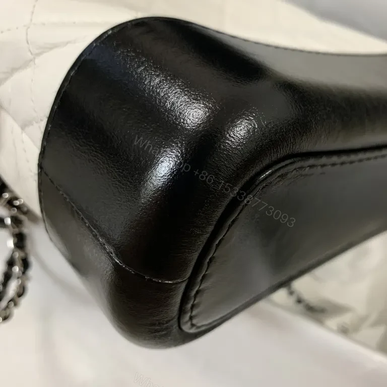 View 9 of Chanel-Inspired Quilted Two-Tone Shoulder Bag: Everyday Luxury