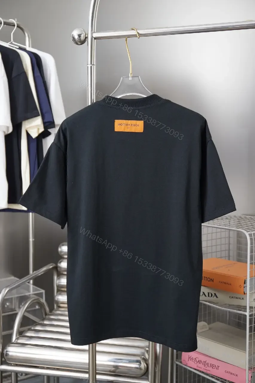 View 4 of Graphic Luxury Tee Bold Gold Print Casual Top