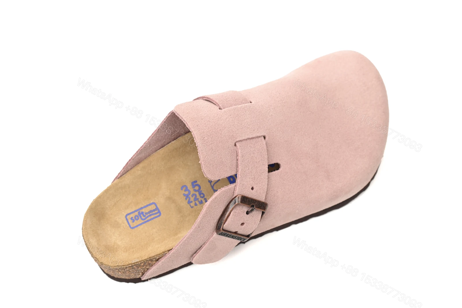 View 4 of Birkenstock Boston Suede Leather Light Rose 1026171