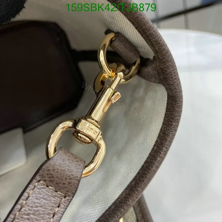 View 9 of Gucci Dusty Pink GG Supreme Canvas and Leather Mini Tote Bag ML75396