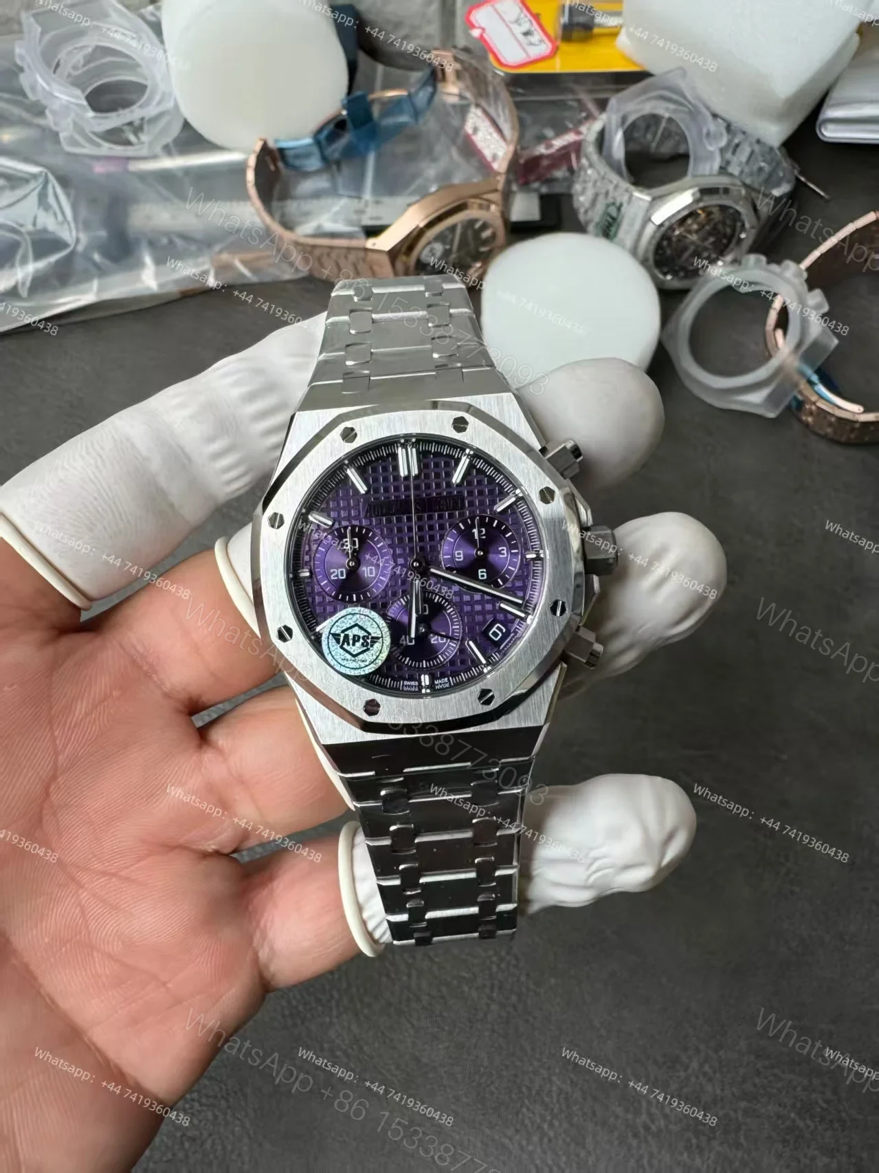 Audemars Piguet Super Clone Royal Oak Purple Dial 26240 Chronograph 41mm Cal.4401 — view 1