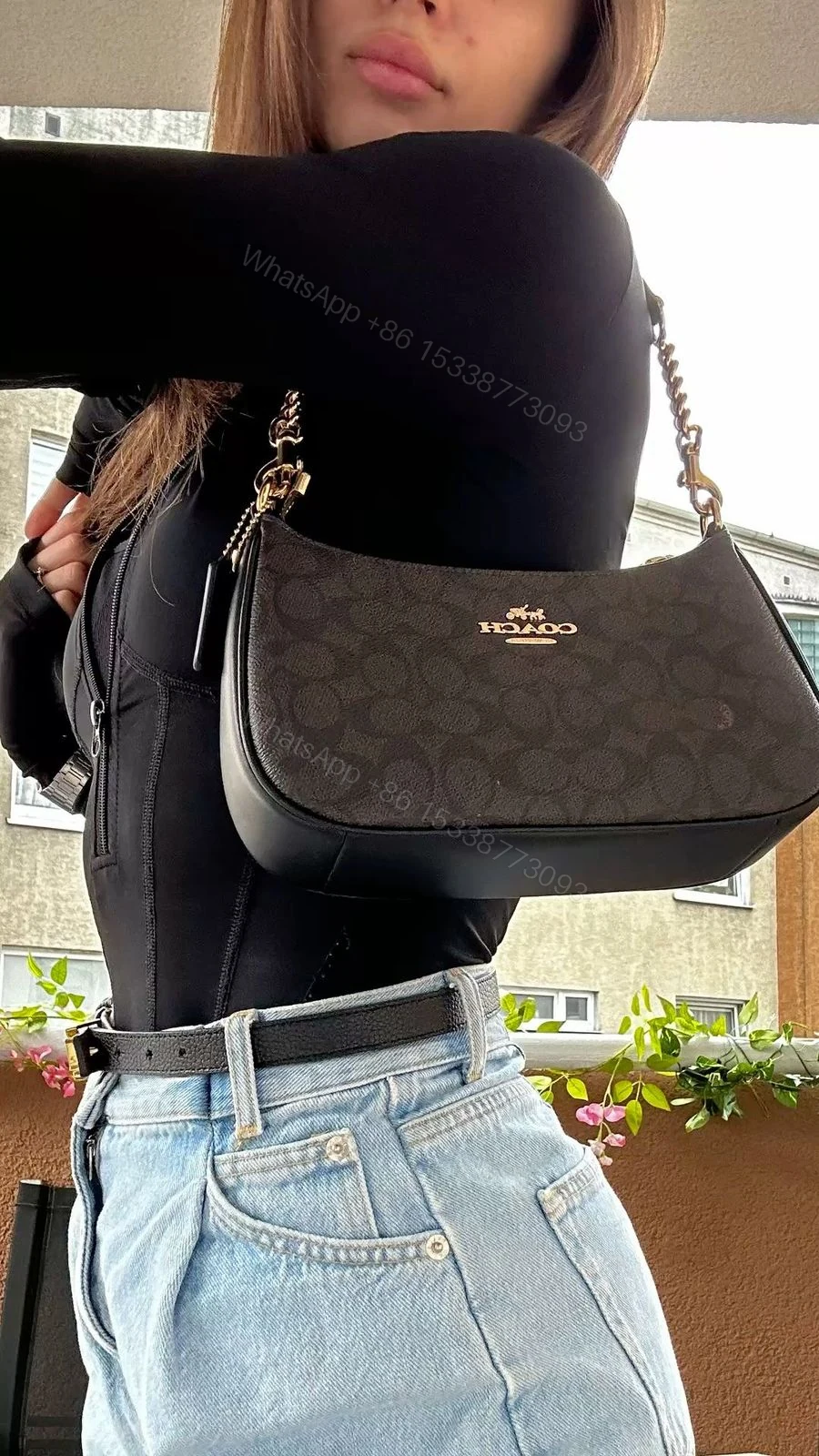 View 4 of FIRST COPY Coach Teri Shoulder Bag