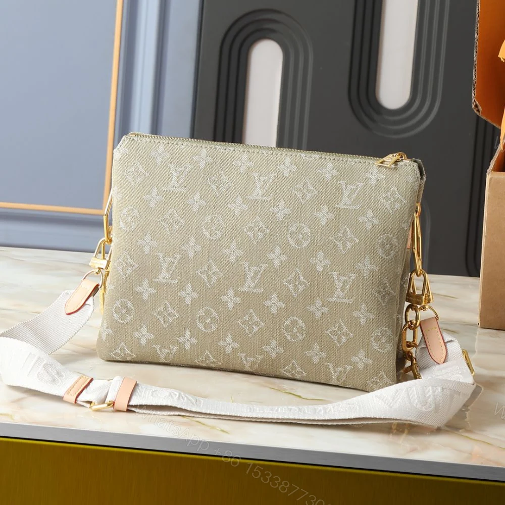 View 4 of Louis Vuitton Coussin PM Khaki Denim 26Cm M28360