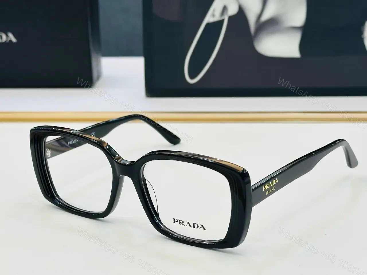 Bold Black Acetate Square Sunglasses: Structured Luxury Eyewear — view 1