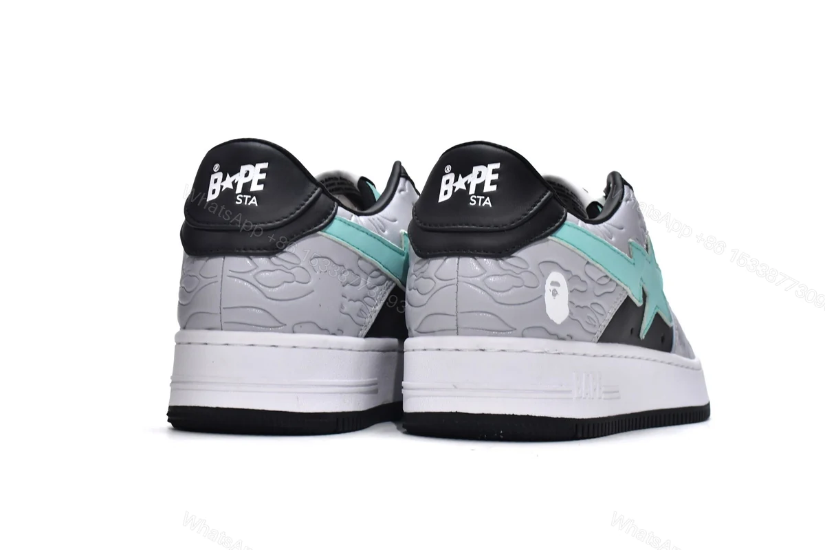 View 3 of Cheap Bape Sta Low Grey Black Fake(BapeSta)