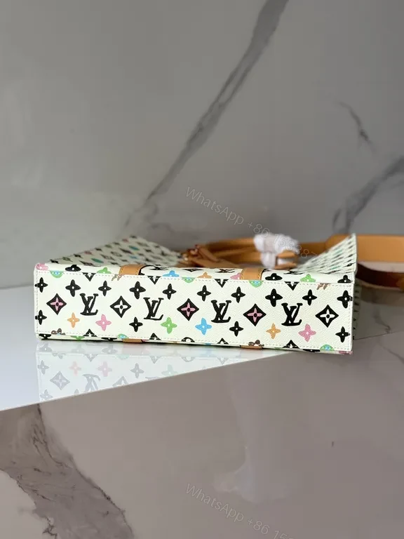 View 6 of Vibrant LV Monogram Tote: Colorful Accent Luxury Bag