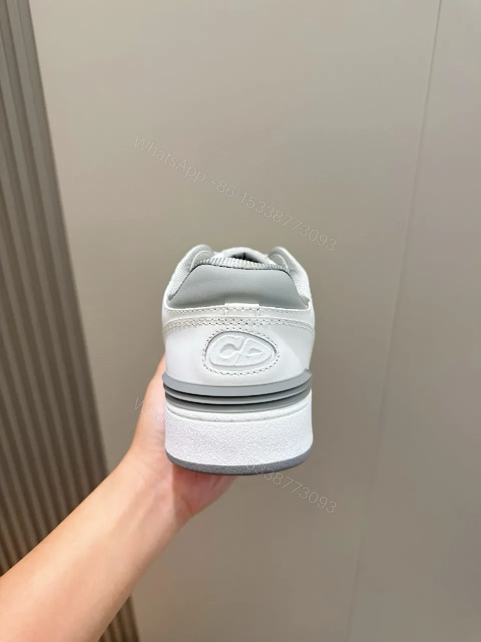 View 2 of White Leather Low-Top Sneakers: Minimalist Luxury, All-Day Comfort