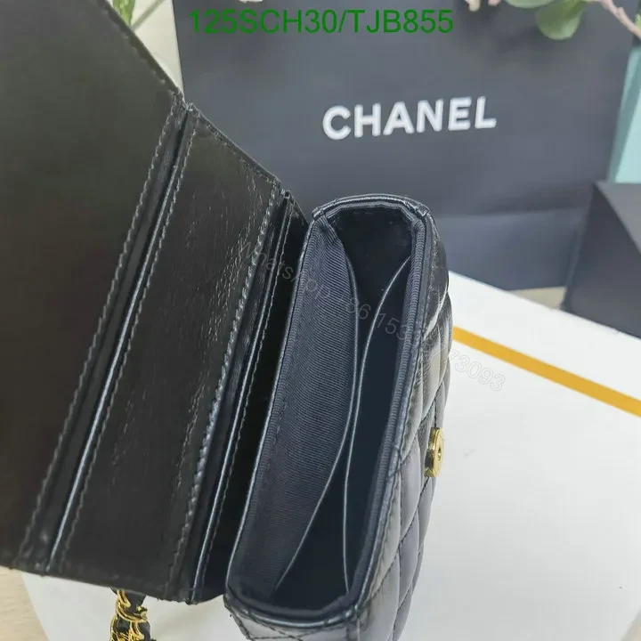 View 6 of Chanel Micro Quilted Pearl Top Handle CC Chain Bag Black MG1234