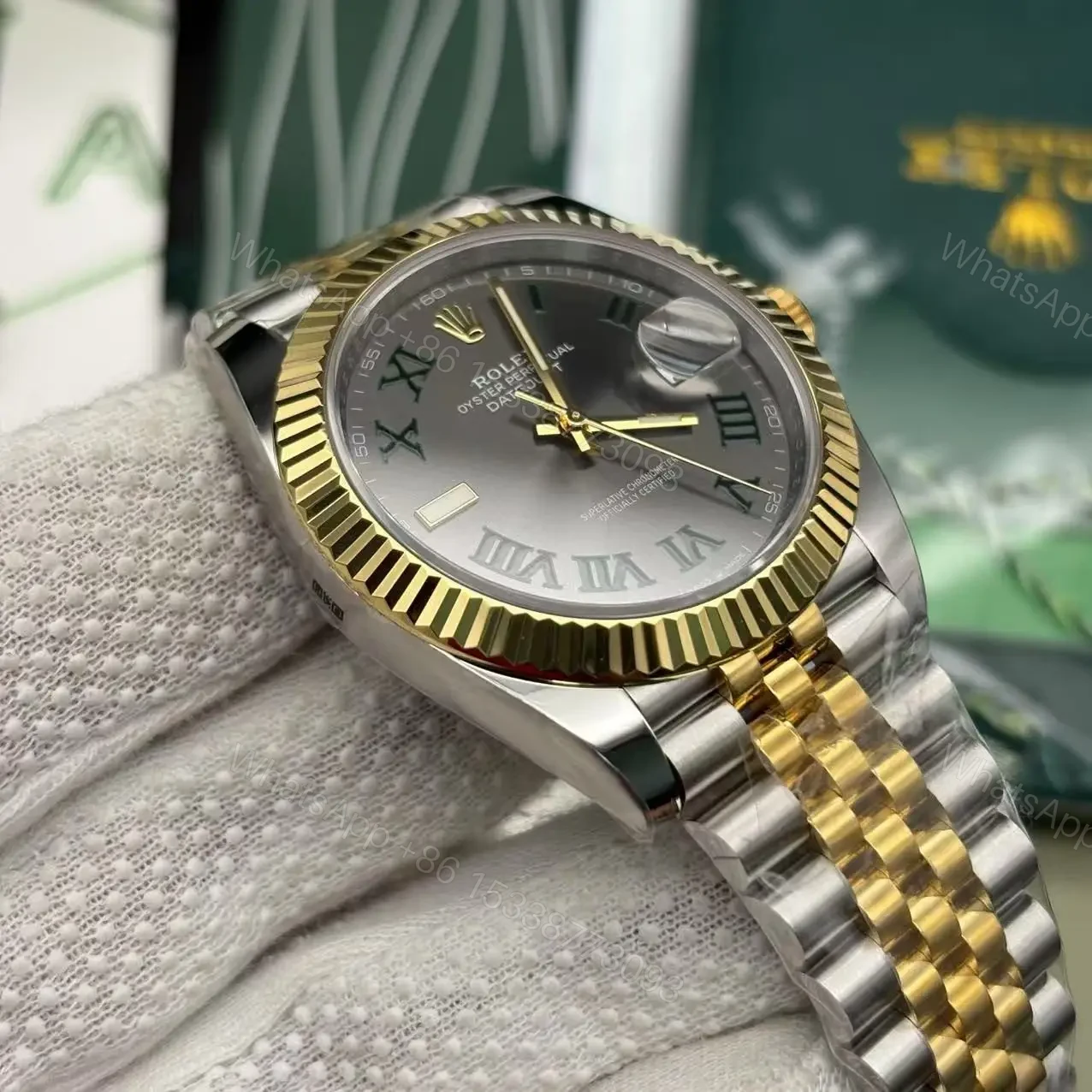 View 6 of Rolex Datejust 126233 Wimbledon Replica