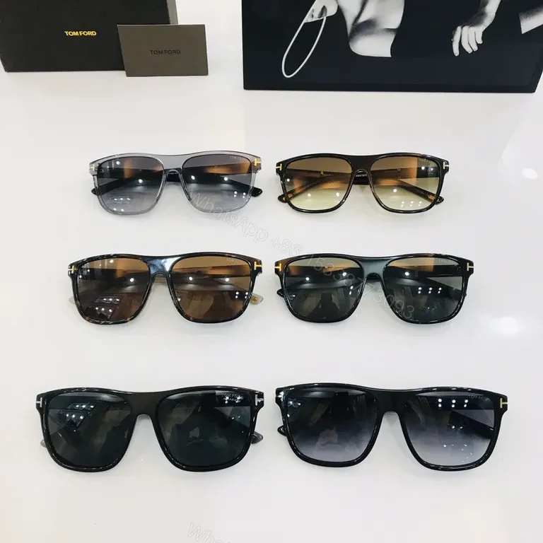 View 8 of Bold Modern Shield Sunglasses â€“ Tom Ford Black Acetate