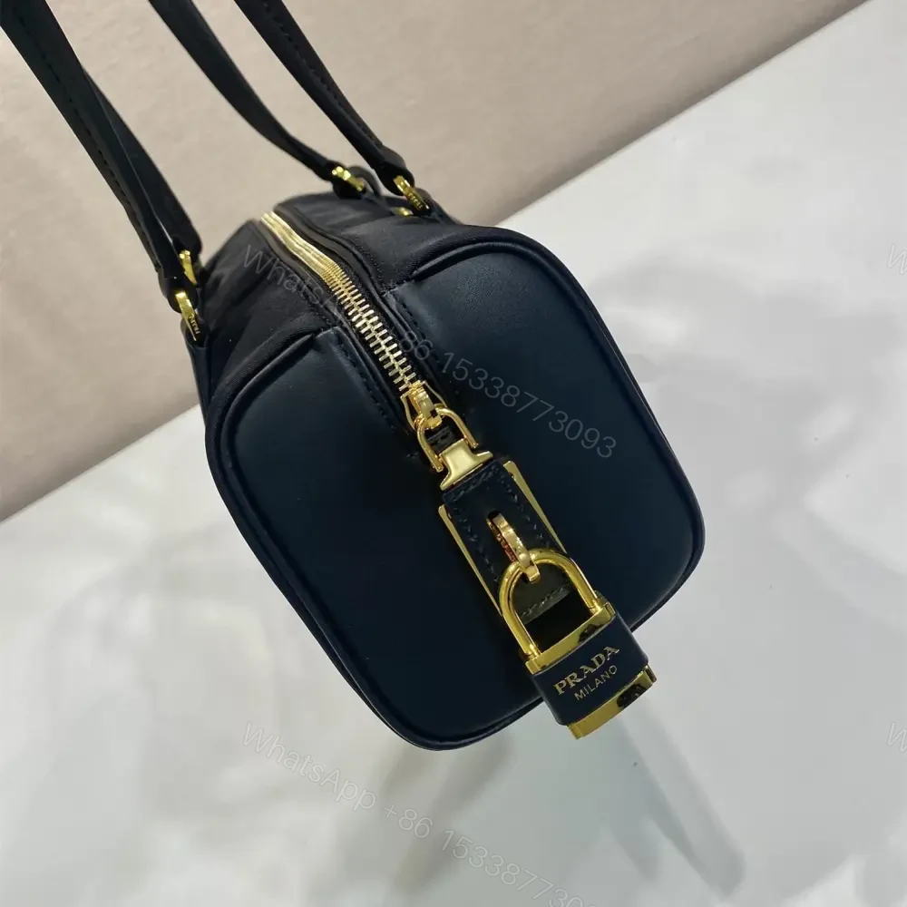 View 6 of 高仿Prada*RE-Nylon系列1BB27手提單肩包中號黑色免檢版