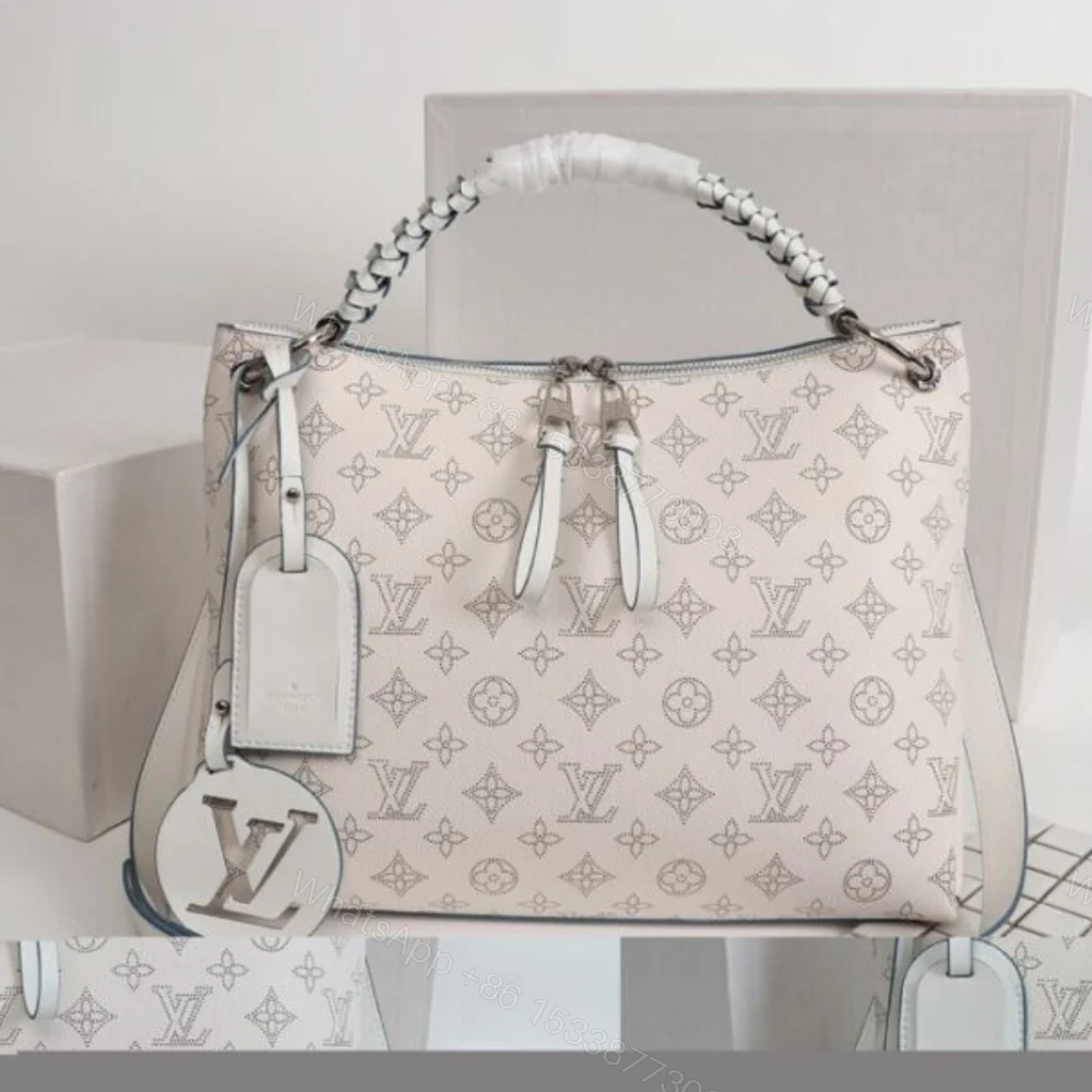 View 3 of Louis Vuitton Beaubourg Hobo MM White 32Cm M58482