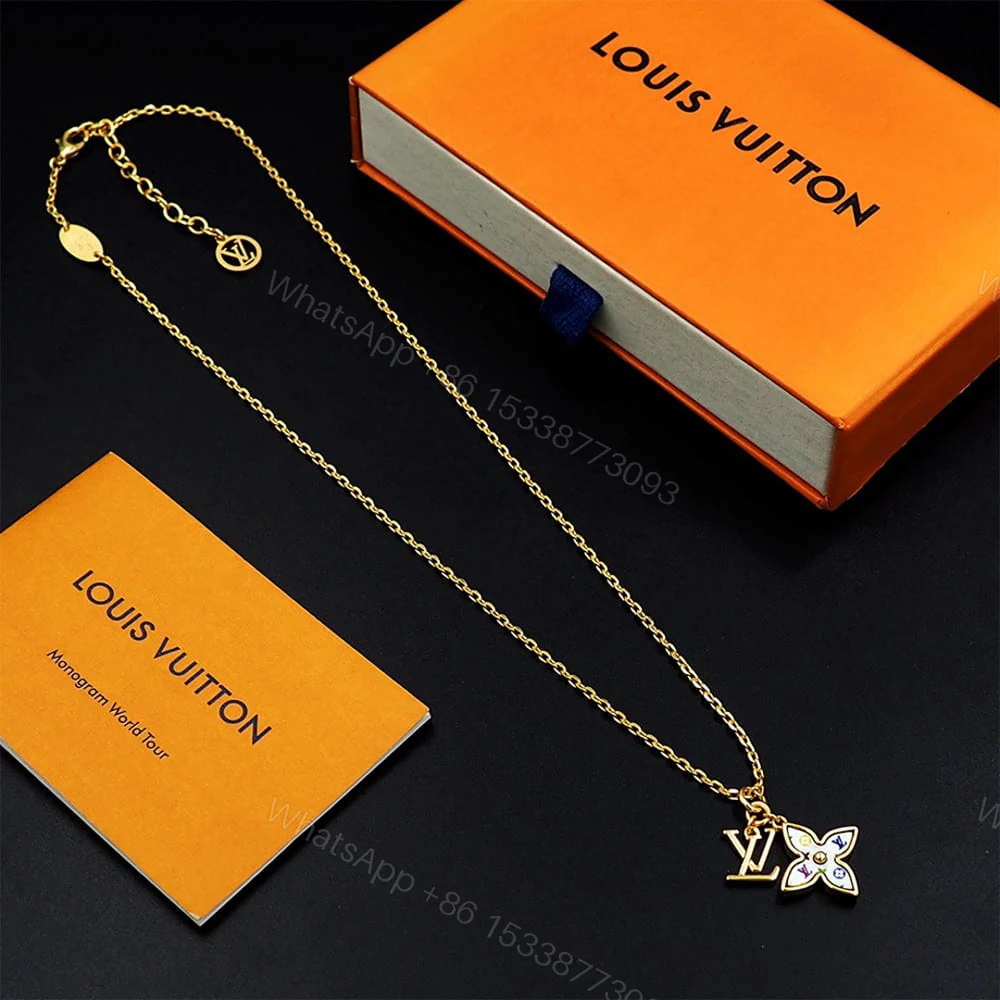 View 4 of LV x TM Monogram Multicolor Necklace
