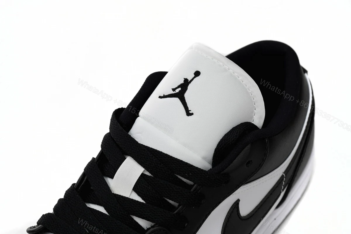 View 8 of Air Jordan 1 Low Black And White DC0774-101