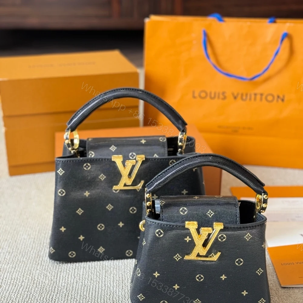 View 3 of Louis Vuitton Capucines Mini Black 20Cm