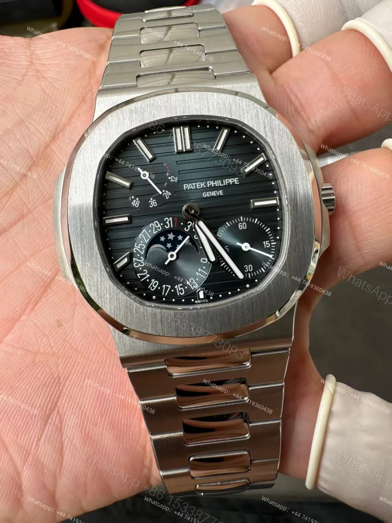 View 6 of Patek Philippe Super Clone Nautilus 5712/1A-001 Moon Phase 40MM