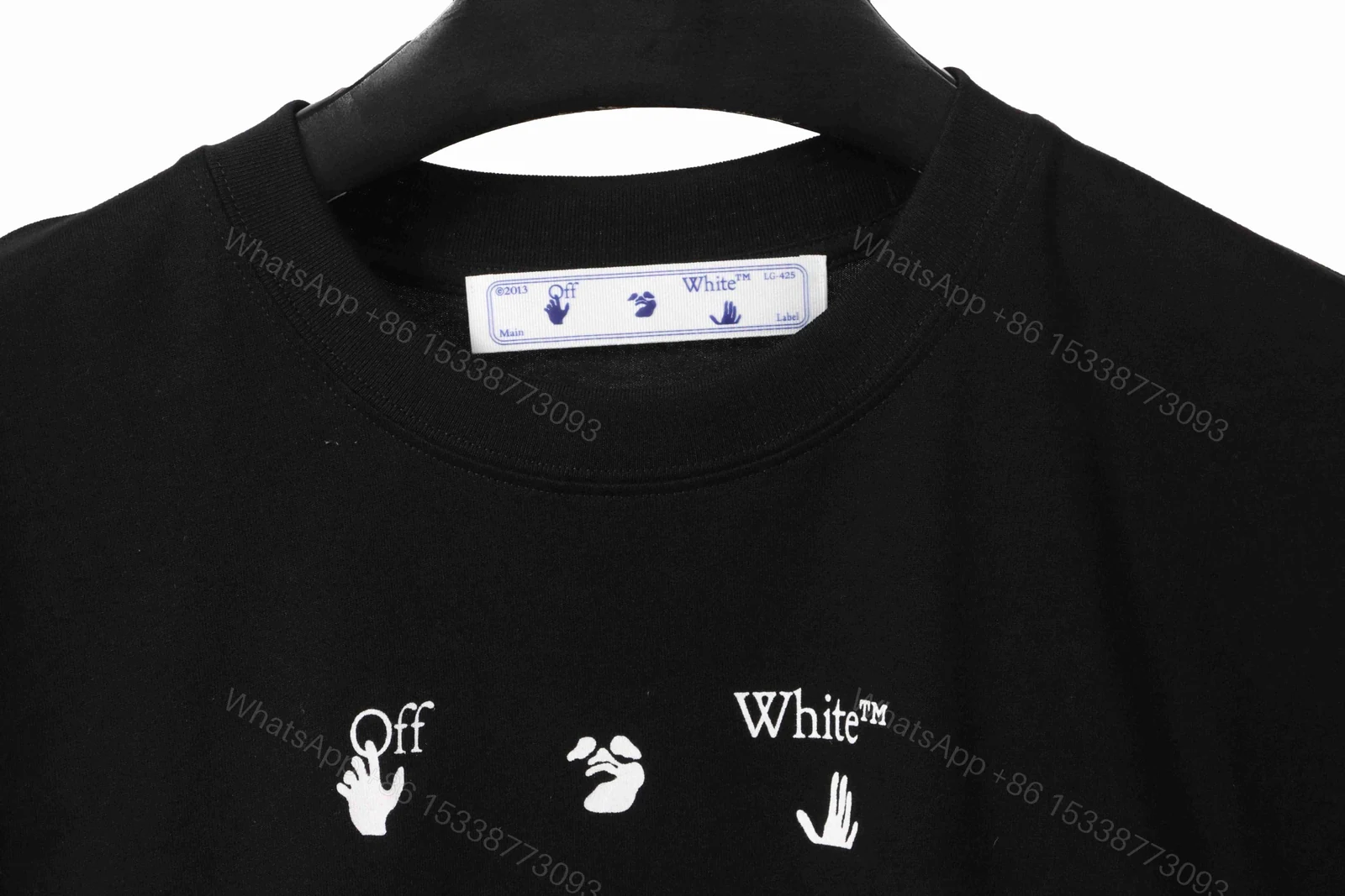 View 7 of Off-White Melting Arrow Print T-Shirt Black Blue(Free Shipping)
