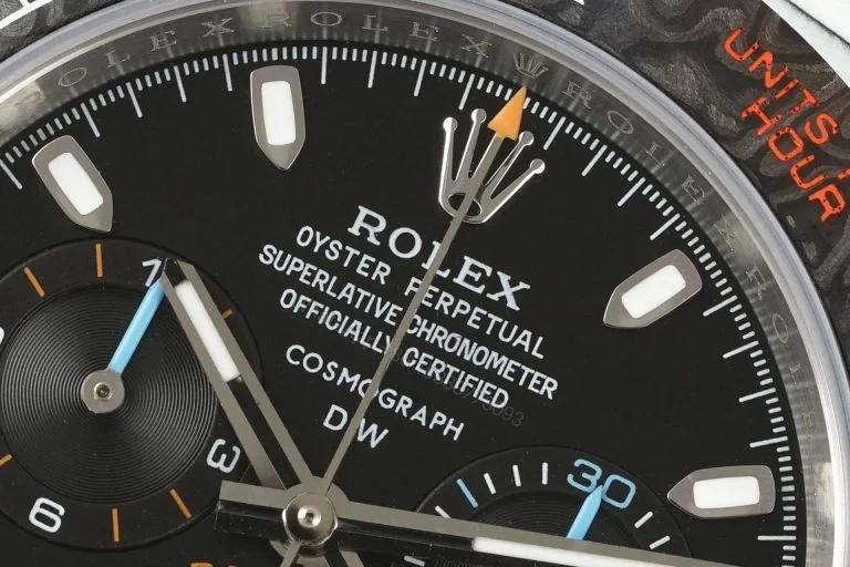 View 4 of Replica Rolex Daytona DiW Carbon Quartz Black Dial 40mm