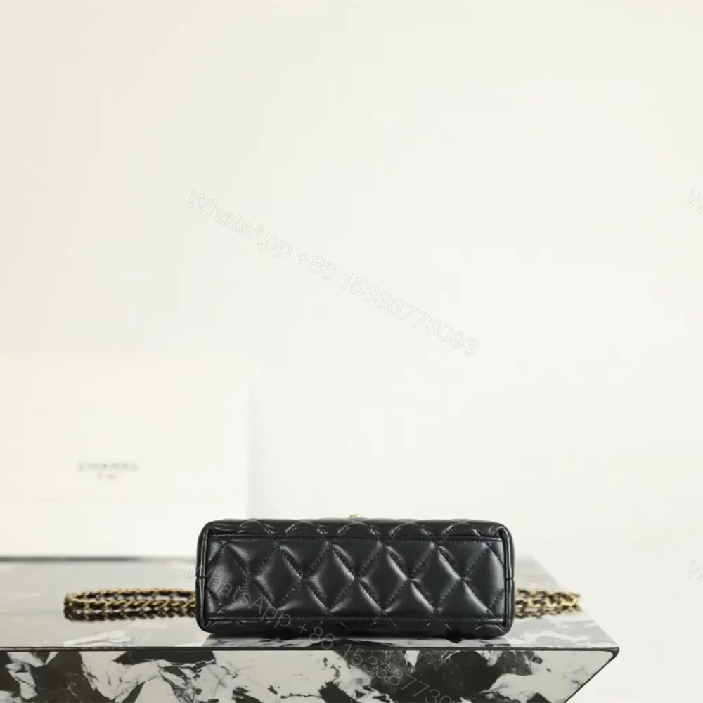 View 5 of 高仿Chanel*25A系列AS4416Kelly羊皮單肩包Mini黑色免檢版