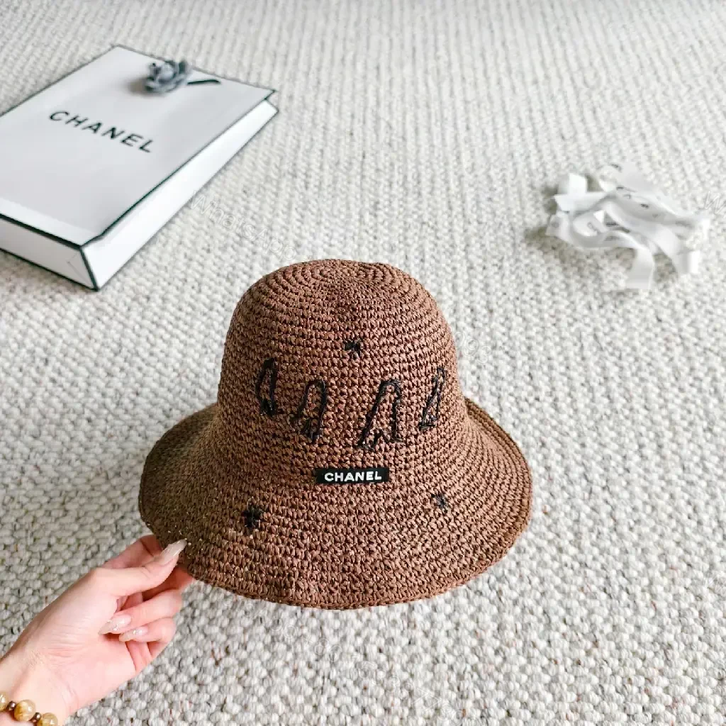 View 7 of Warm Natural Straw Bucket Hat: Luxe Textured Style