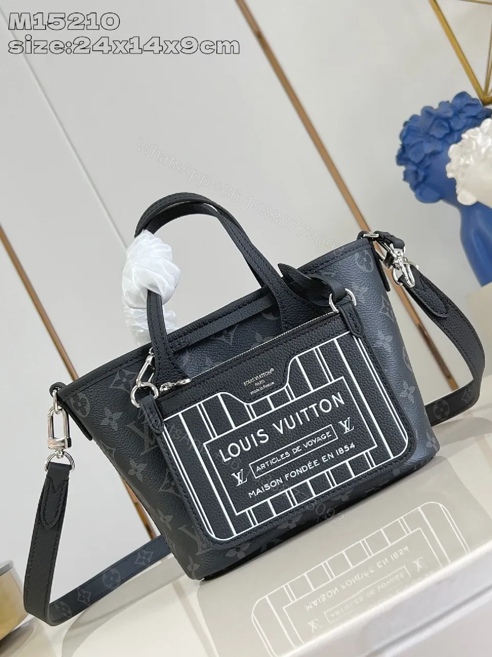 Statement Bag: Graphic Panel Compact City Bag - Edgy Luxury — view 1