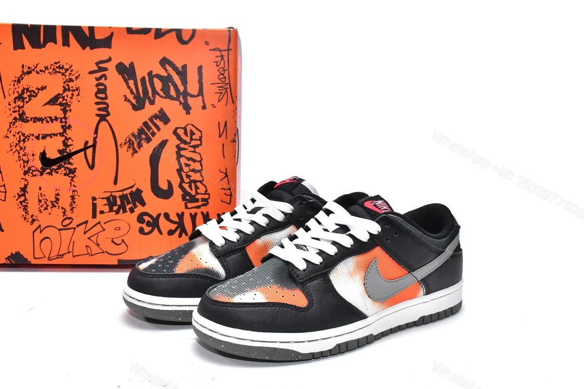 (OG)Nike Dunk Low Graffiti Blacke DM0108-001 — view 2