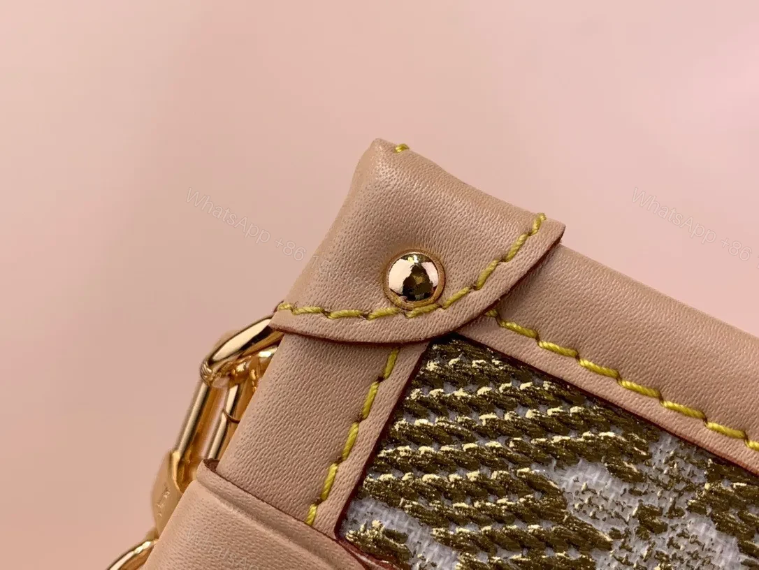 View 3 of Louis Vuitton LV Petite Box Shape Lock Plated Gold Handbags 20×12.5x5cm