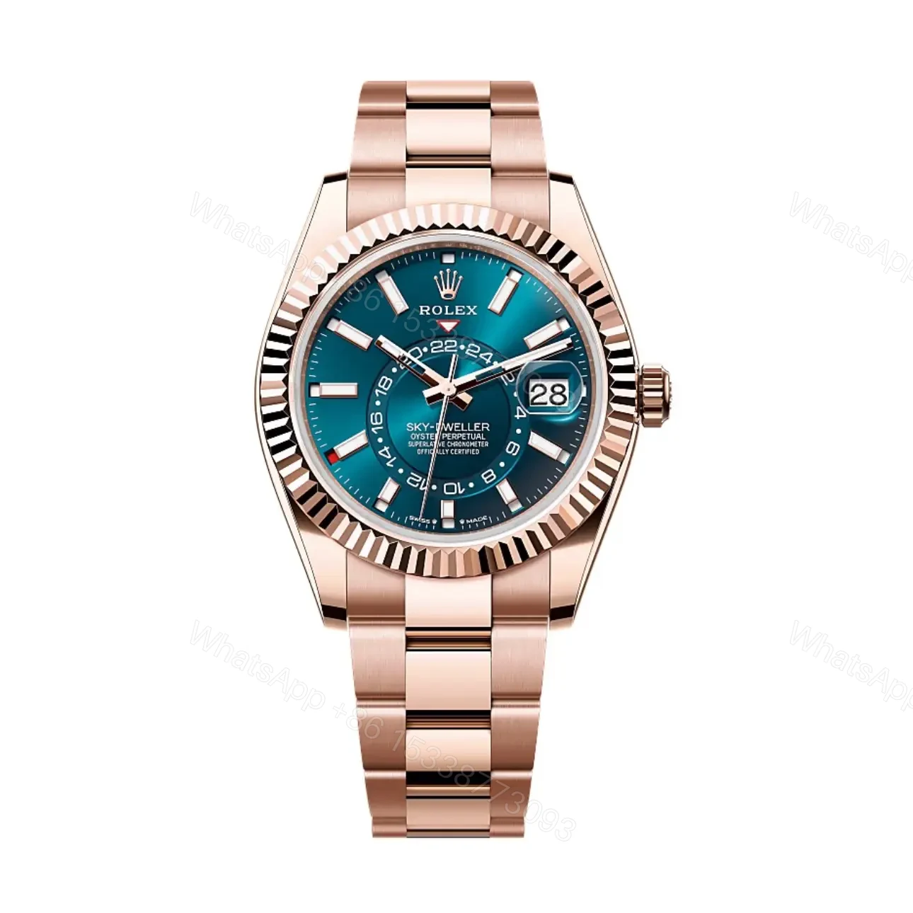 Superclone Rolex Sky-Dweller Blue Dial 336935 (Oyster) — view 1