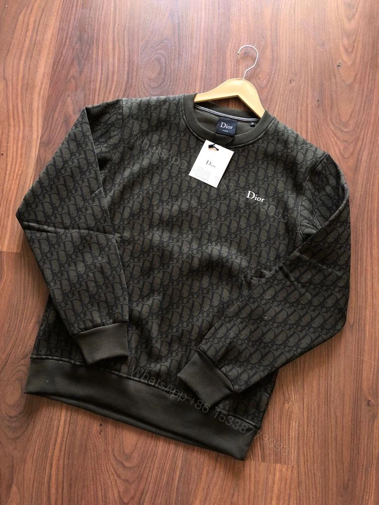 View 10 of FIRST COPY DIOR IMPORTED COTTON FLEECE ROUND NECK SWEATSHIRT