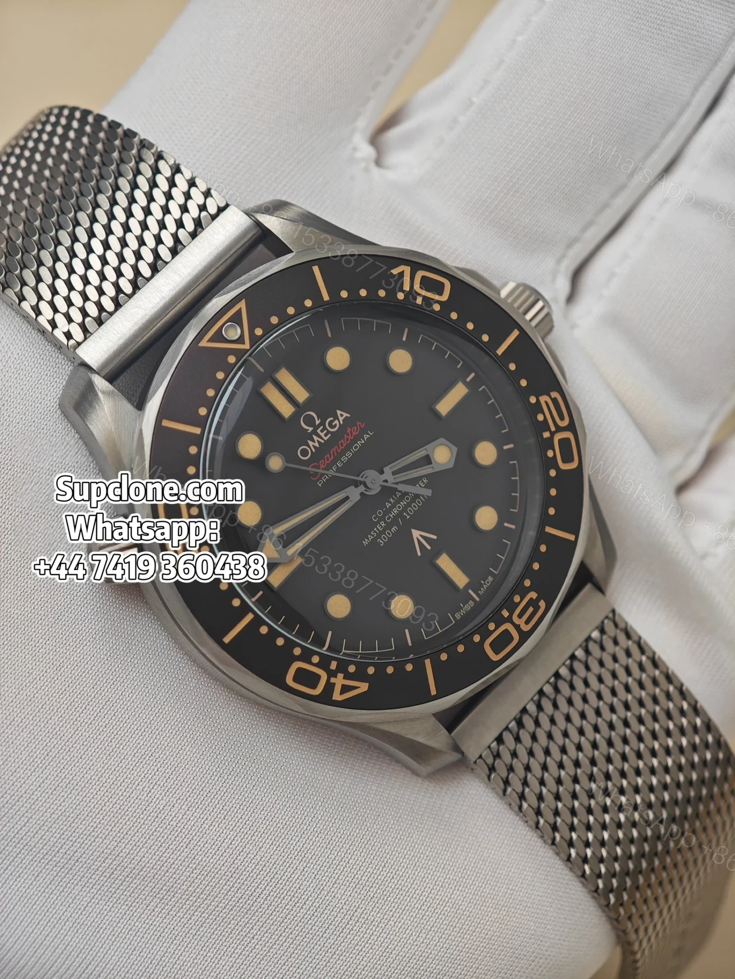 View 2 of Omega Super Clone Seamaster Diver 300M “No Time To Die” 42mm 210.90.42.20.01.001