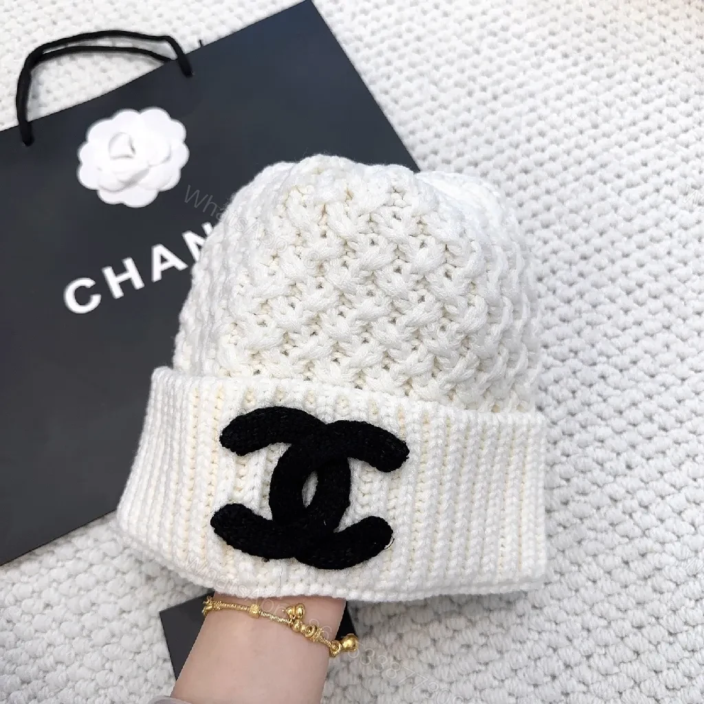 Knit Beanie: Luxe Texture, Signature Emblem, Couture-Inspired — view 1