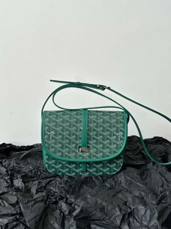 View 7 of Goyard Super Green Handbag With Pattern 22x16x7cm