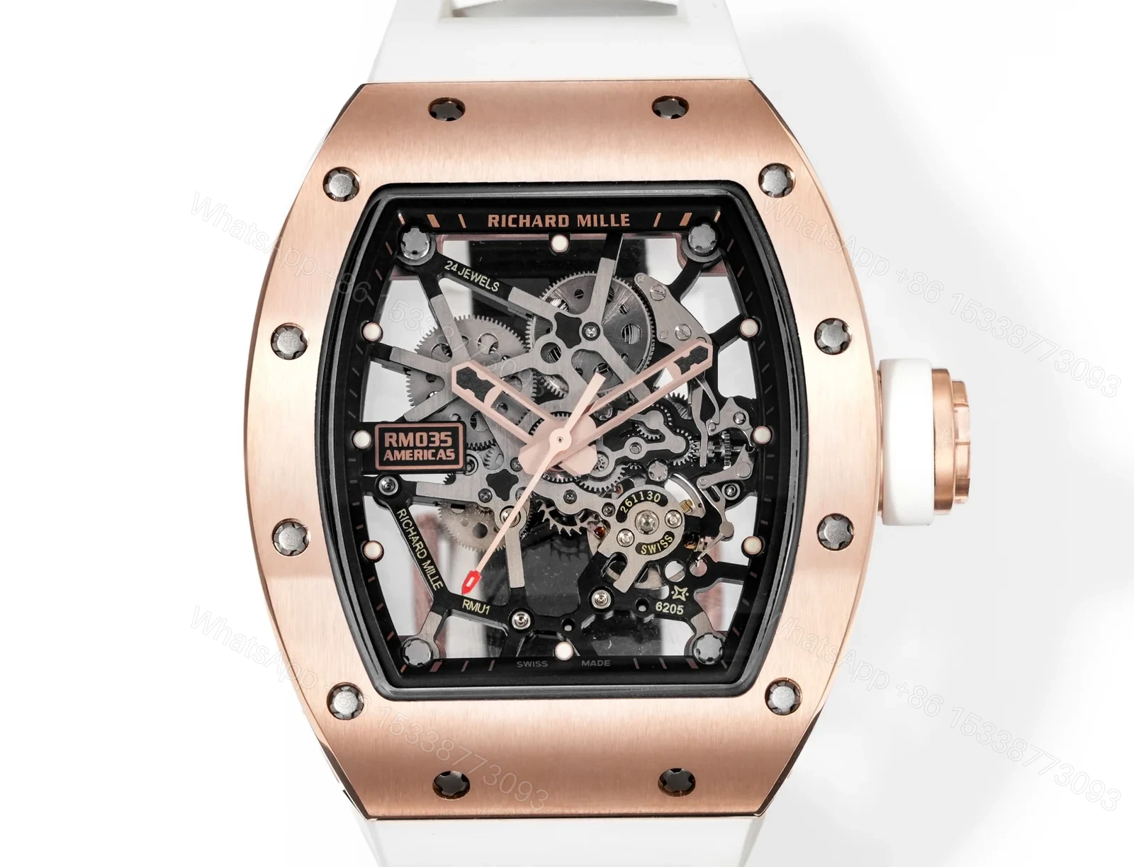 View 4 of Richard Mille RM035 BBR Big Bull RMUL1 Tourbillon Carbon Fiber Watch RM035-BBR-RMUL1-CARBON-VELCRO-2350