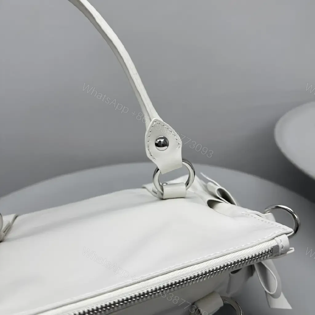 View 4 of Soft-Glossed Leather Satchel, Subtle Shine, Everyday Luxury Bag