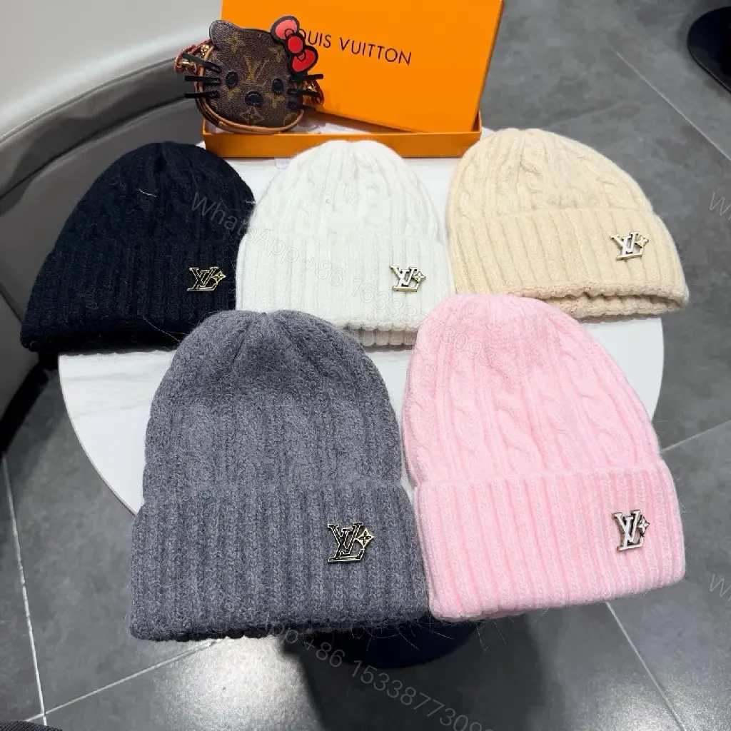 View 7 of Pastel Knit Beanie with Silver Emblem – Luxe Everyday Accessory